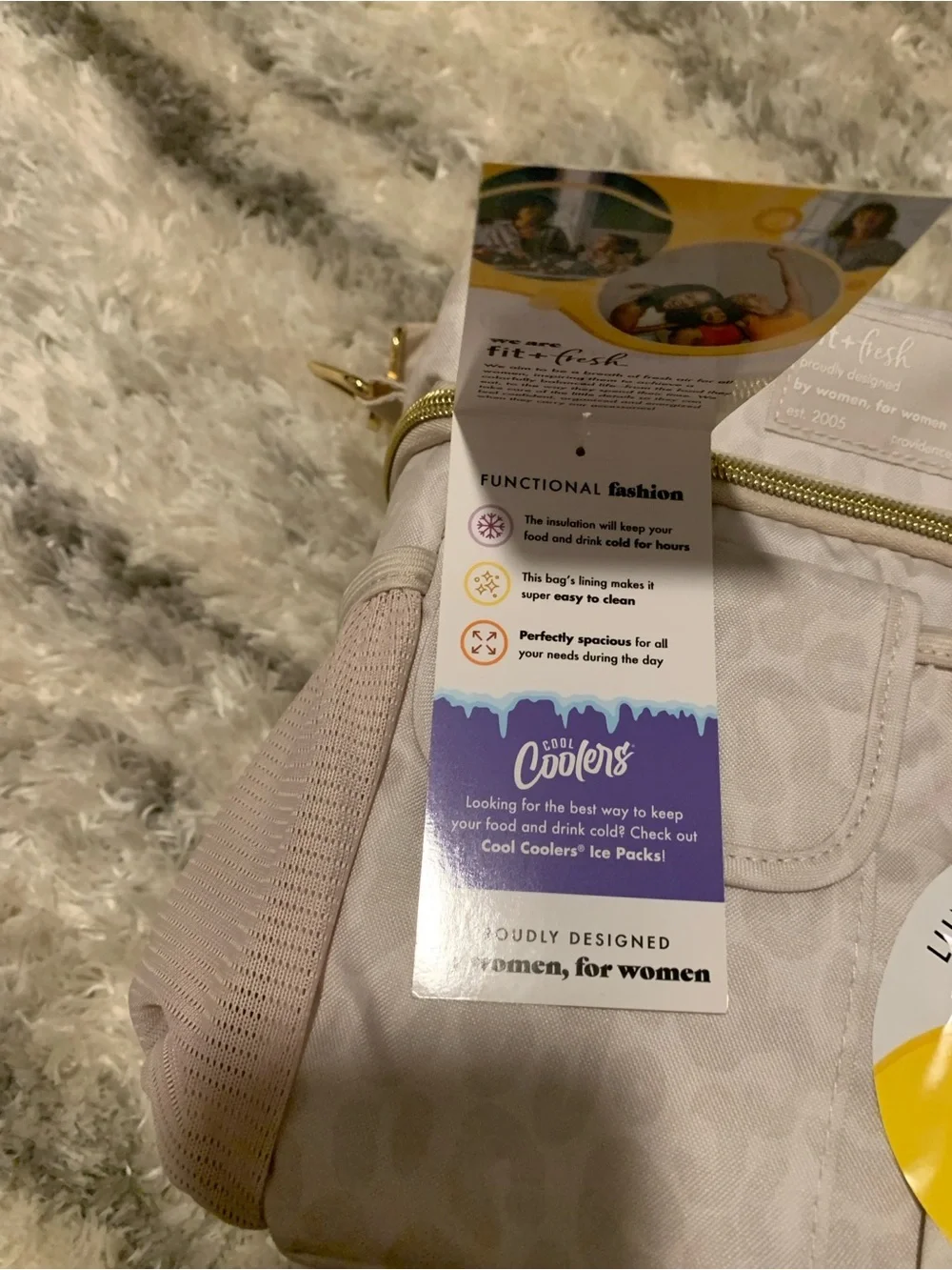 Pink Lunch Tote with Included Lunch Kit